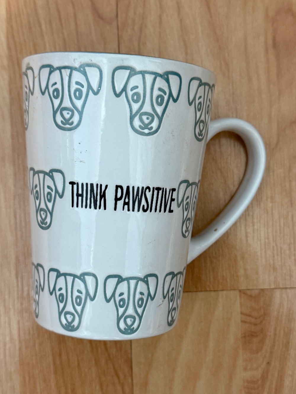 New Pfaltzgraff “Think Pawsitive” ceramic Coffee and tee mug